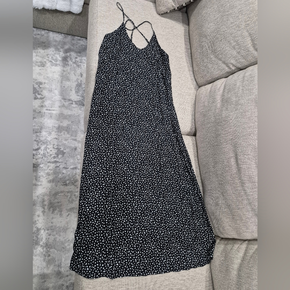 Old Navy Black and White Midi/Maxi Dress